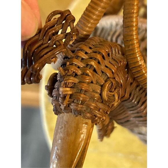 Hand Woven Rooster Basket Vintage Farmhouse Style, Perfect Rustic Home Decor(856 - Picture 10 of 11